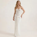 Art Byzance - Women's Strapless Sequin Maxi Dress with Slim Fit